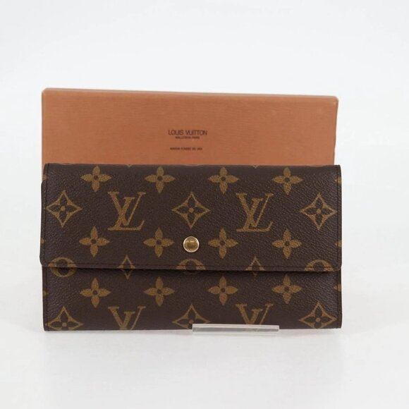 LOUIS VUITTON Monogram Porte Tresol International Wallet LV Auth - Picture 15 of 16